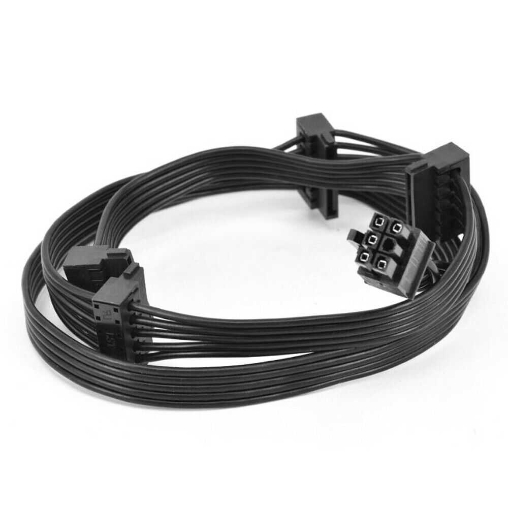 6 Pin to 4X SATA Drive Cable Replacement For CORSAIR RM1000x RM650x RM550x RM850X RM750X