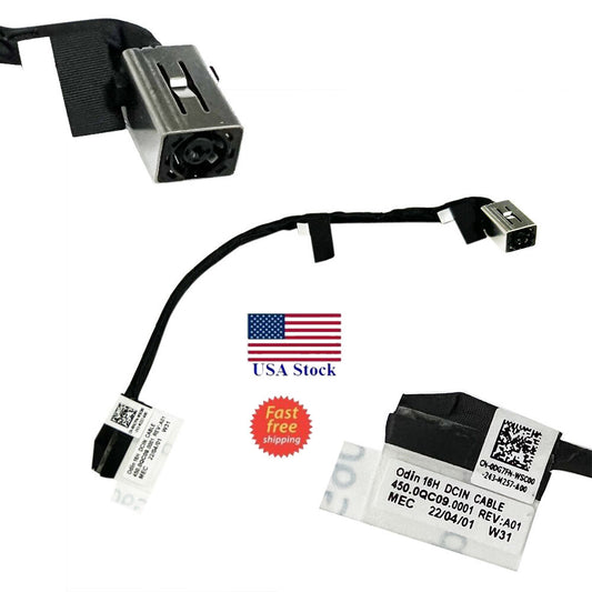Pour DELL Inspiron 14 5420 P157G001/P157G002 Câble de prise d'alimentation CC ODIN 16H 450.0QC09.0001 00G7FN 0DG7FN