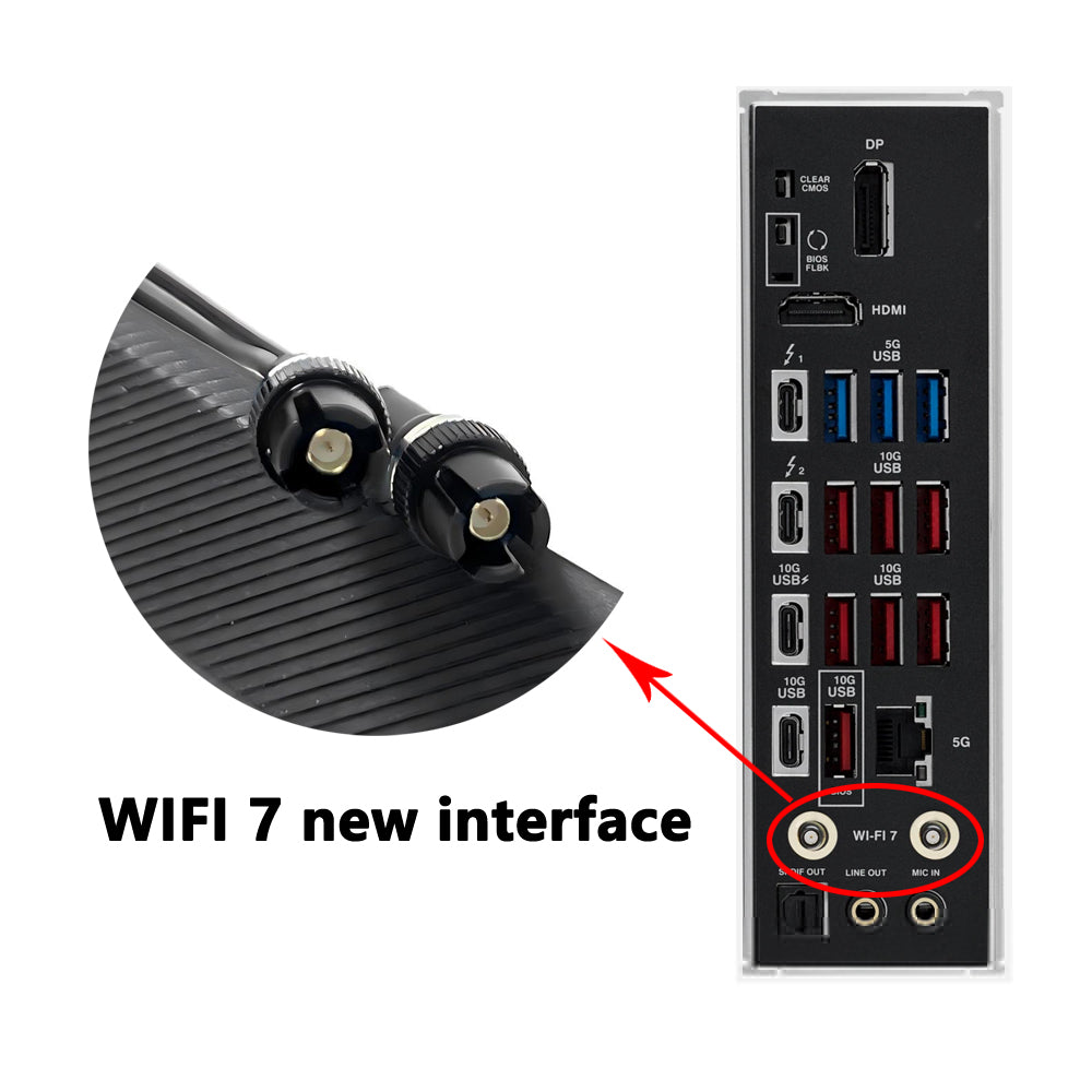For ASUS ProArt Z890-CREATOR WIFI ProArt B850-CREATOR WIFI NEO WiFi Antenna