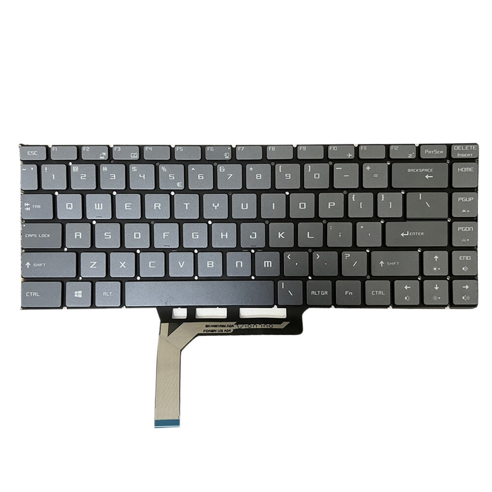 For MSI MS-16Q4 WS65 9TK WS65 9TL WS65 9TM US Gray Backlit Keyboard NSK-FDABN_800 P-180402-2