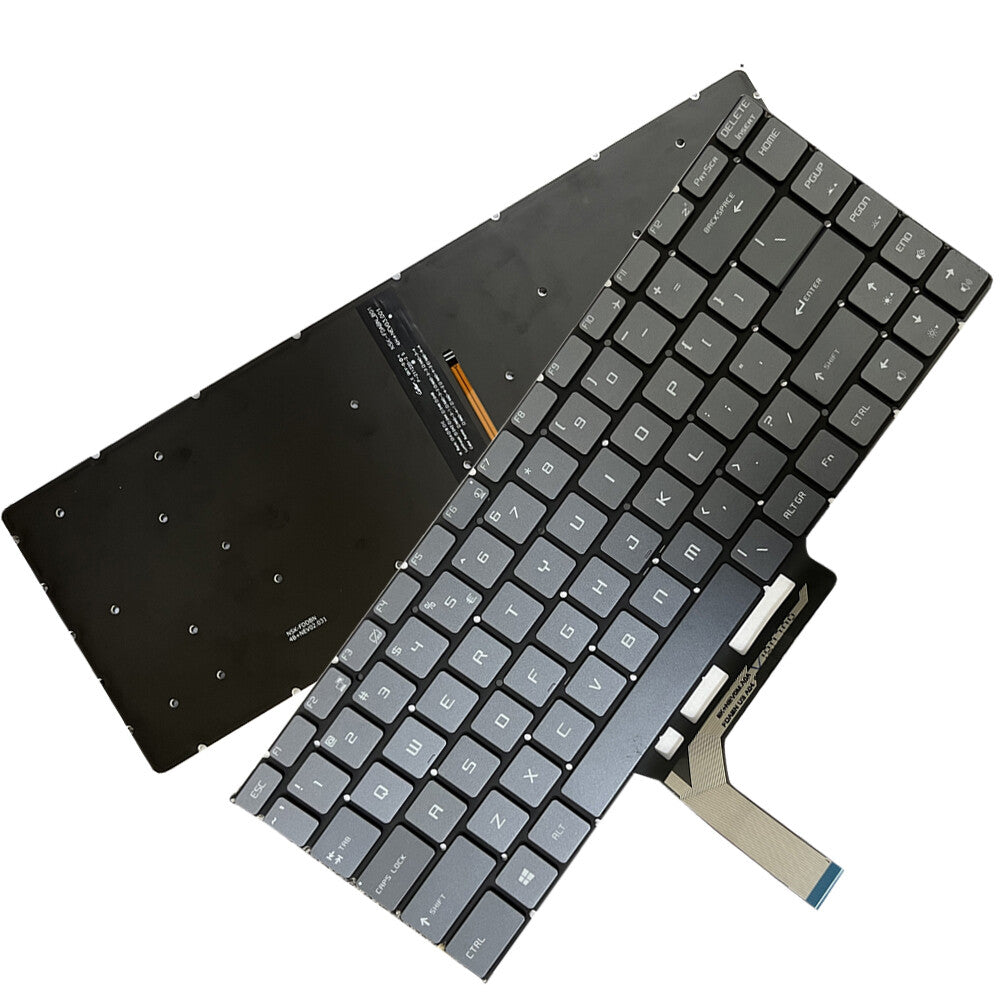For MSI MS-16Q4 WS65 9TK WS65 9TL WS65 9TM US Gray Backlit Keyboard NSK-FDABN_800 P-180402-2