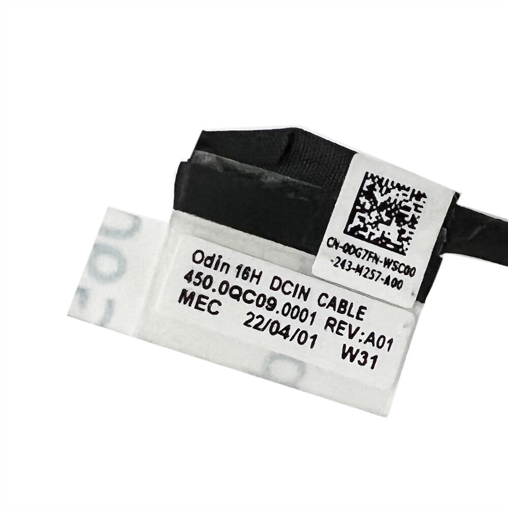For DELL Inspiron 14 Plus 7420 P157G003 ODIN 16H DC Power Jack Cable 450.0QC09.0001 00G7FN 0DG7FN
