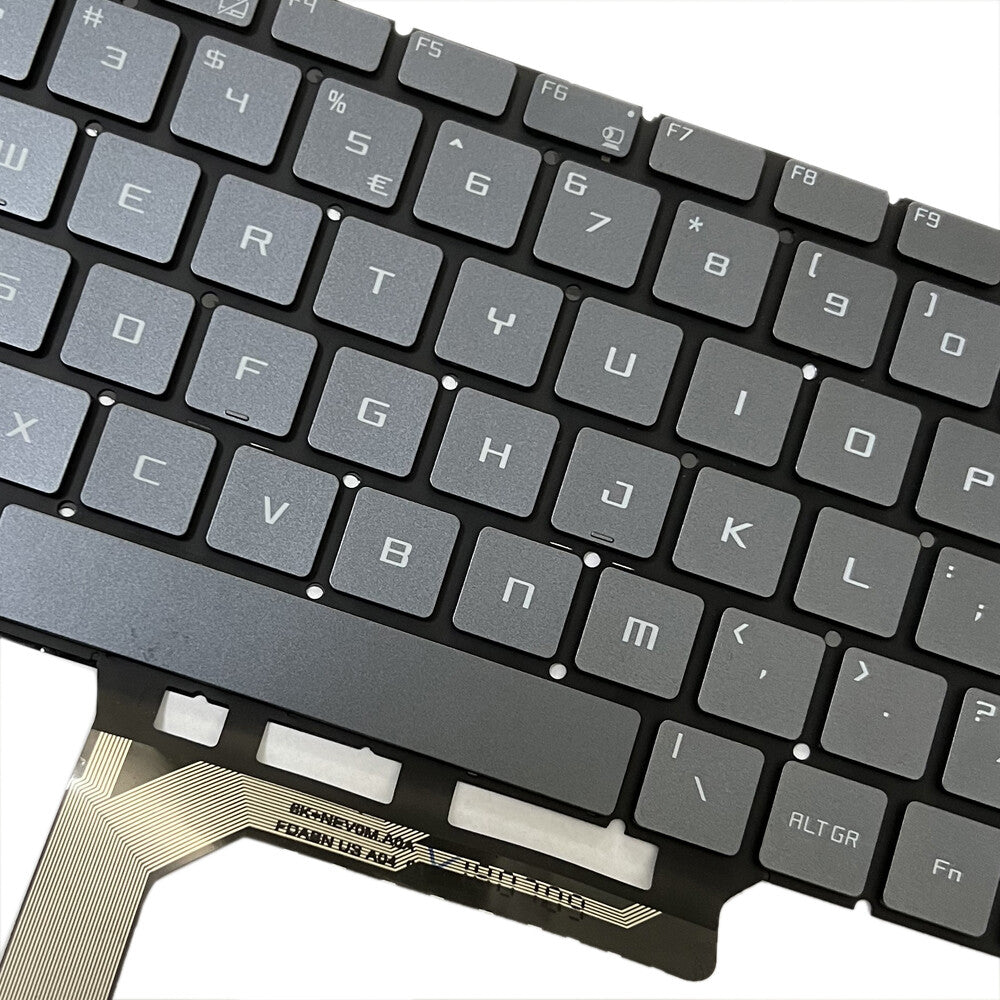 For MSI MS-16Q4 WS65 9TK WS65 9TL WS65 9TM US Gray Backlit Keyboard NSK-FDABN_800 P-180402-2